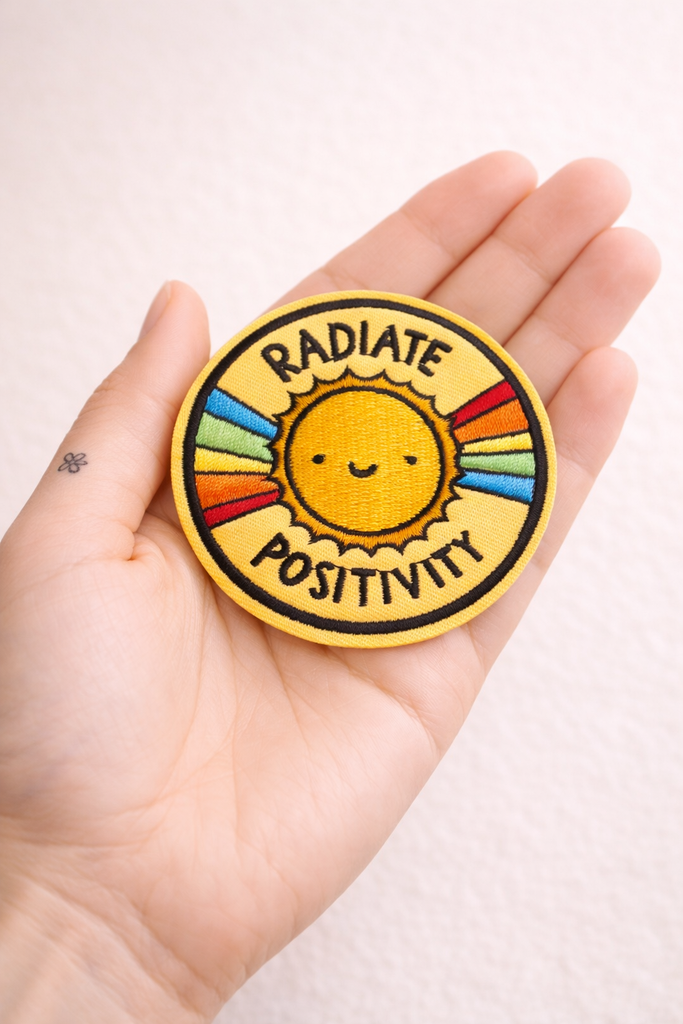 Iron On Badge: Radiate Positivity
