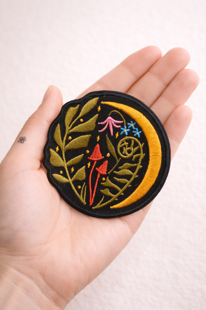 Iron On Badge: Moonlight Toadstools